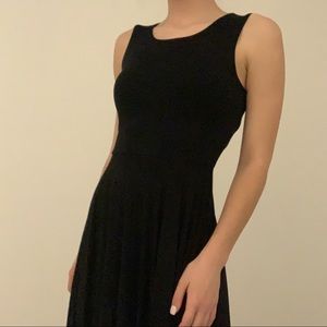 BLACK MID LENGTH WILLI SMITH SKATER DRESS